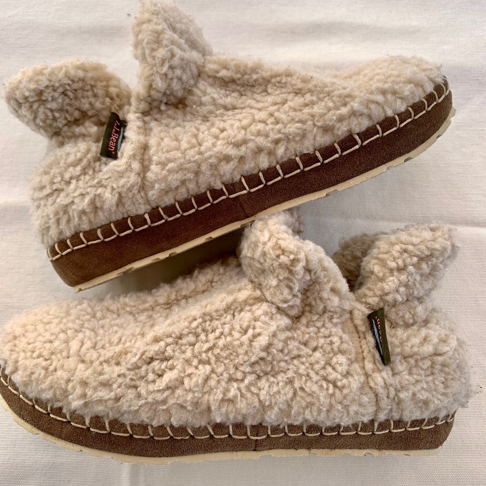 Brand New LL Bean Cozy Slipper Fleece Booties